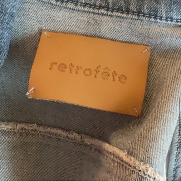 Retrofete Willa Light Wash Denim Dress - Picture 5 of 11